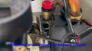 Replace faulty pressure sensor, leaking auto air vent and flue manifold on Ideal Logic