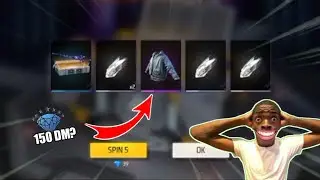 TRIK SPIN BUNDEL JAS BIRU FREE FIRE !!! MODAL 150 DM AJA APAKAH DAPET ?