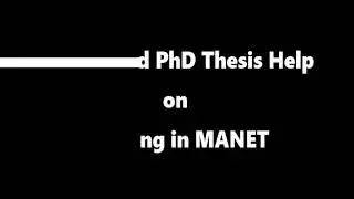 M.Tech and PhD Thesis Help on Routing in MANET| Research Guidance
