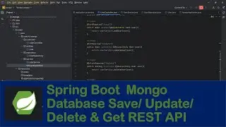 Spring Boot Mongo Database Save Update Delete and Get
