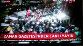 Zaman gazetesi önünde basınçlı su ile müdahale 1