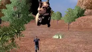 Hulk fight the dinosaur to save the man. #animation #dinosaur #trex #hulk