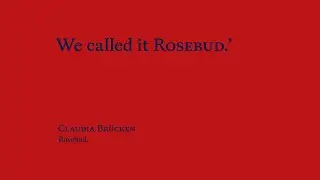 Claudia Brücken - Rosebud (Official Lyric Video/Visualiser)