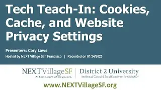 Tech Teach-In: Cookies, Cache, and Website Privacy Settings