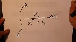 Integral 8/(x^2 + 4) dx dengan batas bawah x = 0 dan batas atas x = 2