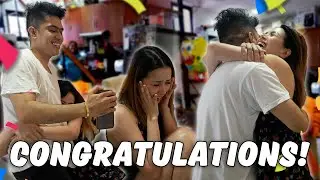 CONGRATULATIONS SAMIN NI PAM!! TEARS OF JOY! NAIYAK DIN YUNG MAMA NI PAM!