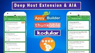 Deep Host Extension & AIA File Download | Kodular | Thunkable | Appybuilder