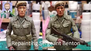 Character Options Doctor Who Figures - Repainting Sergeant Benton