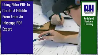 Using Nitro PDF To Create A Fillable Form From An Inkscape PDF Export
