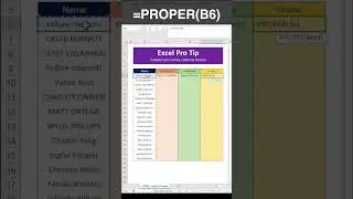 Master Text Case Functions in Excel #howto #tutorial
