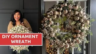 How To Make An Ornament Wreath For Christmas