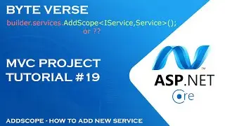 ASP.NET CORE MVC | How to add NEW SERVICE for Dependency Injection #19