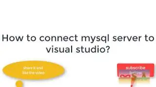 how to connect visual studio with mysql server