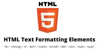 HTML Text Formatting- Bold text, strong - Important text, mark - Marked text, sub - Subscript text