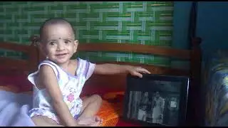 My daughters cute actions5 #daughter #daughterlove #cutebaby #cute #princessdress
