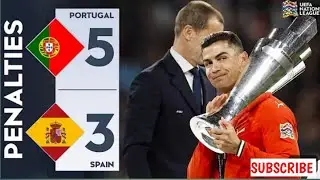 PENALTI ! PORTUGAL (5 ) VS ( 3 ) SPANYOL !UEFA NATIONS LANGUAGE 2024/2025