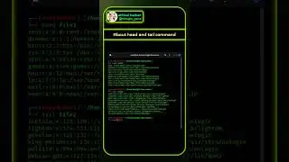 About tail and head command in Kali Linux 👨‍💻👨‍💻 