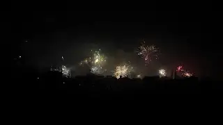 Silvesterfeuerwerk über Fürth 2025
