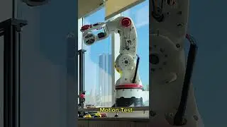 3d printed 6 axis robot arm motion test