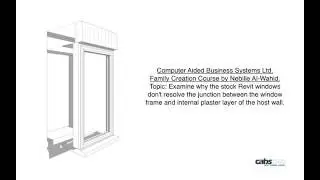 Revit Window Openings and Plaster Returns