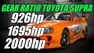Gear ratio Toyota supra car parking multiplayer