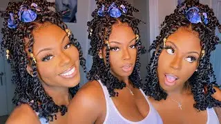 DIY SHORT/SHOULDER LENGTH PASSION TWIST | RUBBER BAND CROCHET METHOD | *BEGINNER FRIENDLY*