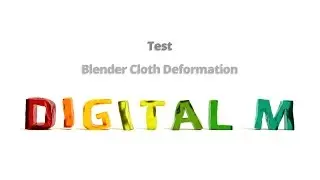 Blender Cloth Deformation Text