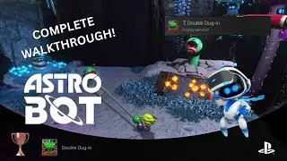 ASTRO BOT: How to collect Double Dug-In Hidden Bronze PlayStationTrophy. FULL WALKTHROUGH.