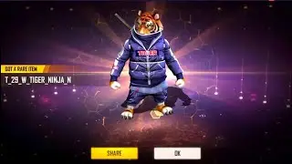 NEW PET NINJA TIGER | FREE FIRE NEW PET | UPCOMING PET OB29 | OB29 NEW PET TIGER NINJA | #NEWUPDATE