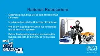 MSc Robotics | Postgraduate Open Day 2021