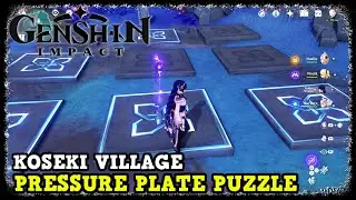 Genshin Impact Koseki Village Pressure Plate Puzzle on Seirai Island