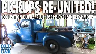 DODGE WC & CHEVY 3100 pickup re-unite at a vintage GARAGE