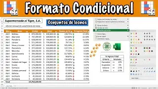 Formato Condicional en Excel | Conjuntos de Iconos