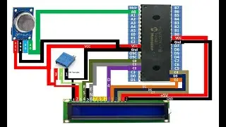 PIC16F877A Interface Air Quality sensor using Analogue Output pin. Tutorial.