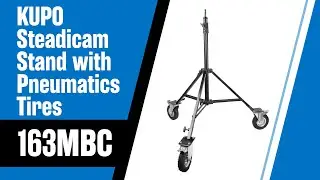 KUPO Steadicam Stand with Pneumatics Tires (163MBC)