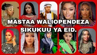 MASTAA WALIOPENDEZA KATIKA SIKUKUU YA EID..WENGINE WAMEVAA SARE NA WAMEJISITIRI