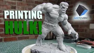 Printing Hulk 1/10 scale using Anycubic Photon s