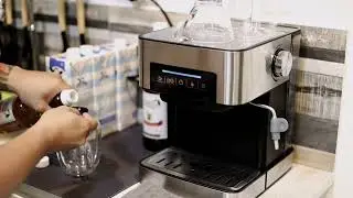 POV: Preparing my Cafe Latte at Home