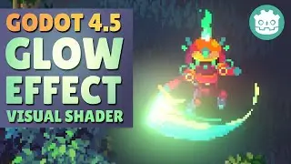 2D Glow Effect with Visual Shader in Godot 4.5 for Animations (Demonstrated in a 2D Top-down Game)