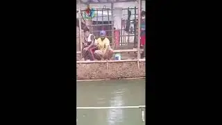 Viral tukang pancing kecebur kolam | shorts