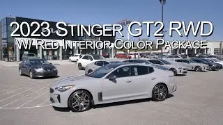 New 2023 KIA Stinger GT2 RWD w/ Red Interior Color Package|Parkside Kia