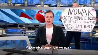 This Russian State TV Journalist Crashed A Live Show With A 