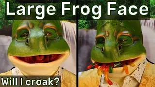Large Frog Face - Foam Latex Prosthetic Makeup With Application Process - Special Effects Makeup