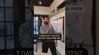 Content Ideas For Social Media | 7 Days Easy Content Bucket Ideas | 