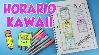 Haz tu Horario de Clases Kawaii / Lorena G 💜