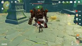 Diluc Serpent Spine, 2 Pyro Resonance Gameplay, Genshin Impact