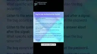 The bug occurs when attempting to reset the password - говорим правильно #АнглийскийДляТестировщиков