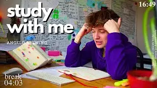 LIVE | 12-HOUR study with me 📚🌧 rain sounds & pomodoro timer 60 & 10