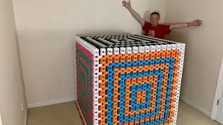 GUINNESS WORLD RECORD Domino Cube 27,143 Dominoes | The COLOSSAL Cube 2.0