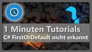 C# - FirstOrDefault wird nicht erkannt
